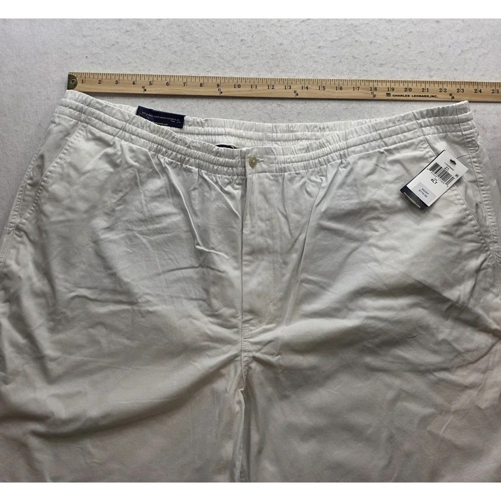 Polo Ralph Lauren 711858958003 Men's White Classic Chino Shorts. NWT. Size 4LT